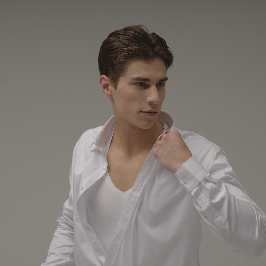 Deep-V neck undershirt