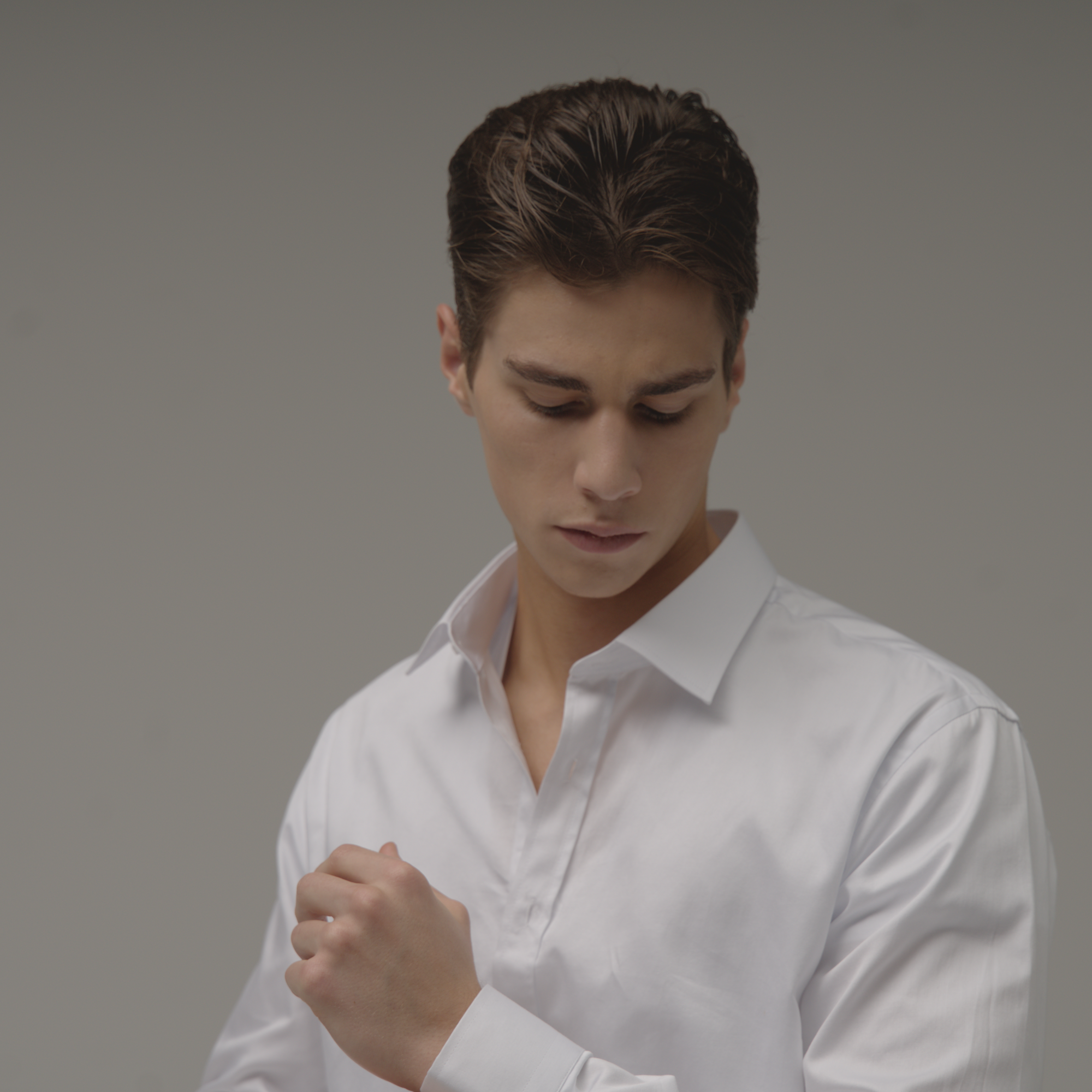 Deep-V neck undershirt